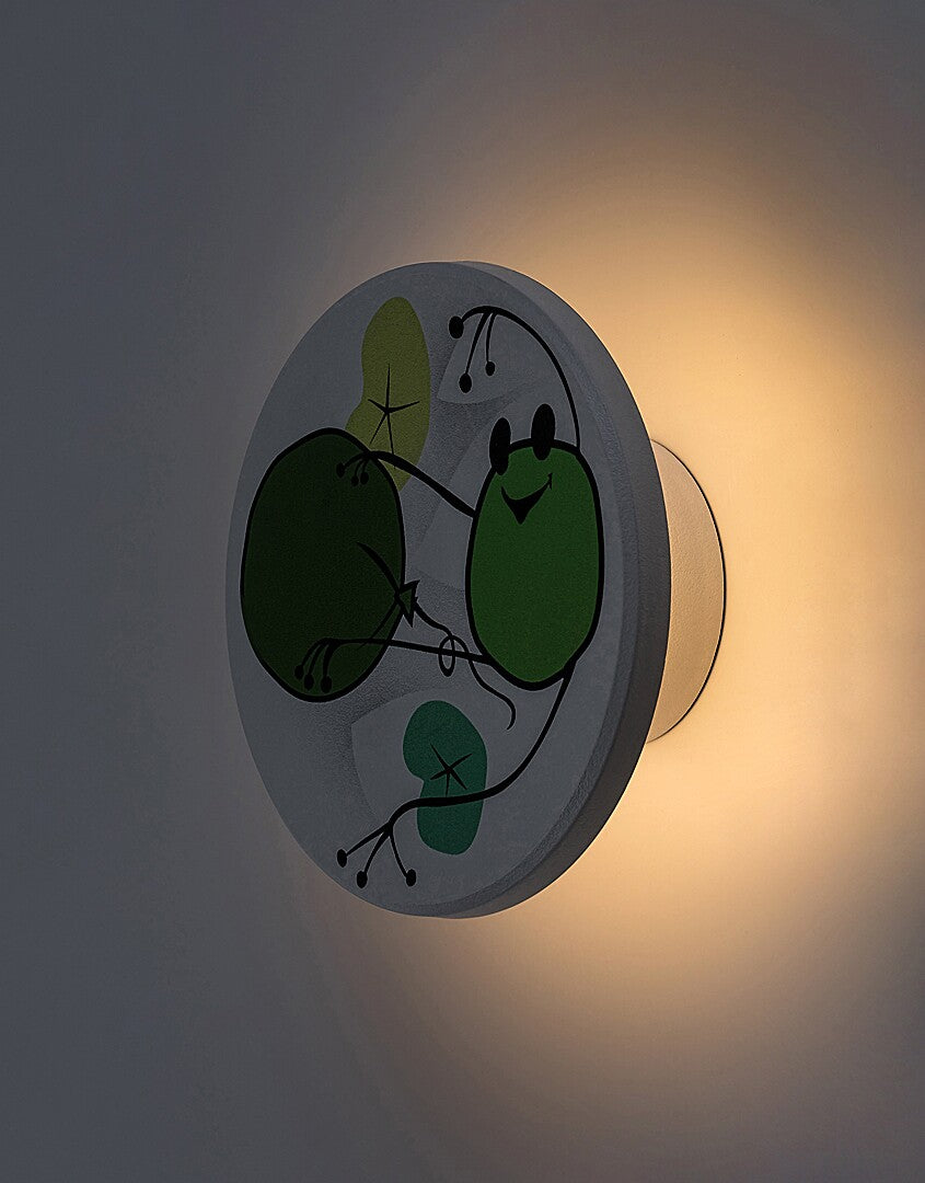 Aplica pentru copii Froggo, alb, LED 9W, 800lm, 3000, 4000, 6500K, D.12,IP20, Rabalux, 71070