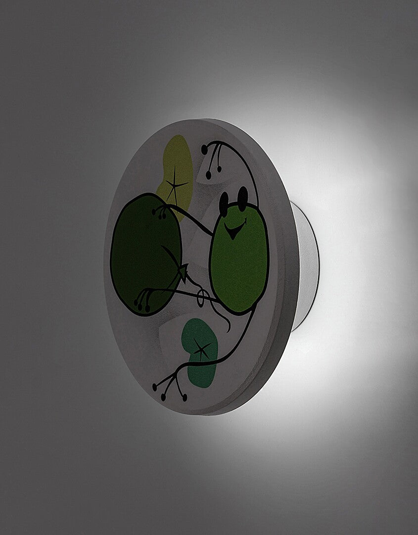 Aplica pentru copii Froggo, alb, LED 9W, 800lm, 3000, 4000, 6500K, D.12,IP20, Rabalux, 71070