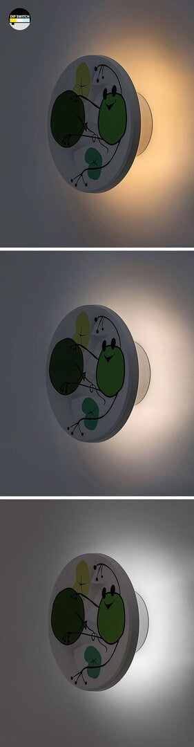 Aplica pentru copii Froggo, alb, LED 9W, 800lm, 3000, 4000, 6500K, D.12,IP20, Rabalux, 71070