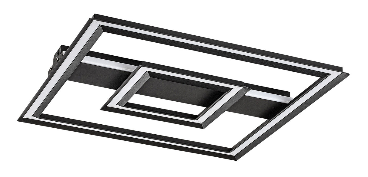 Plafoniera LED Sidona, negru, 48W, 2300lm,3000K, IP20, Rabalux, 71071