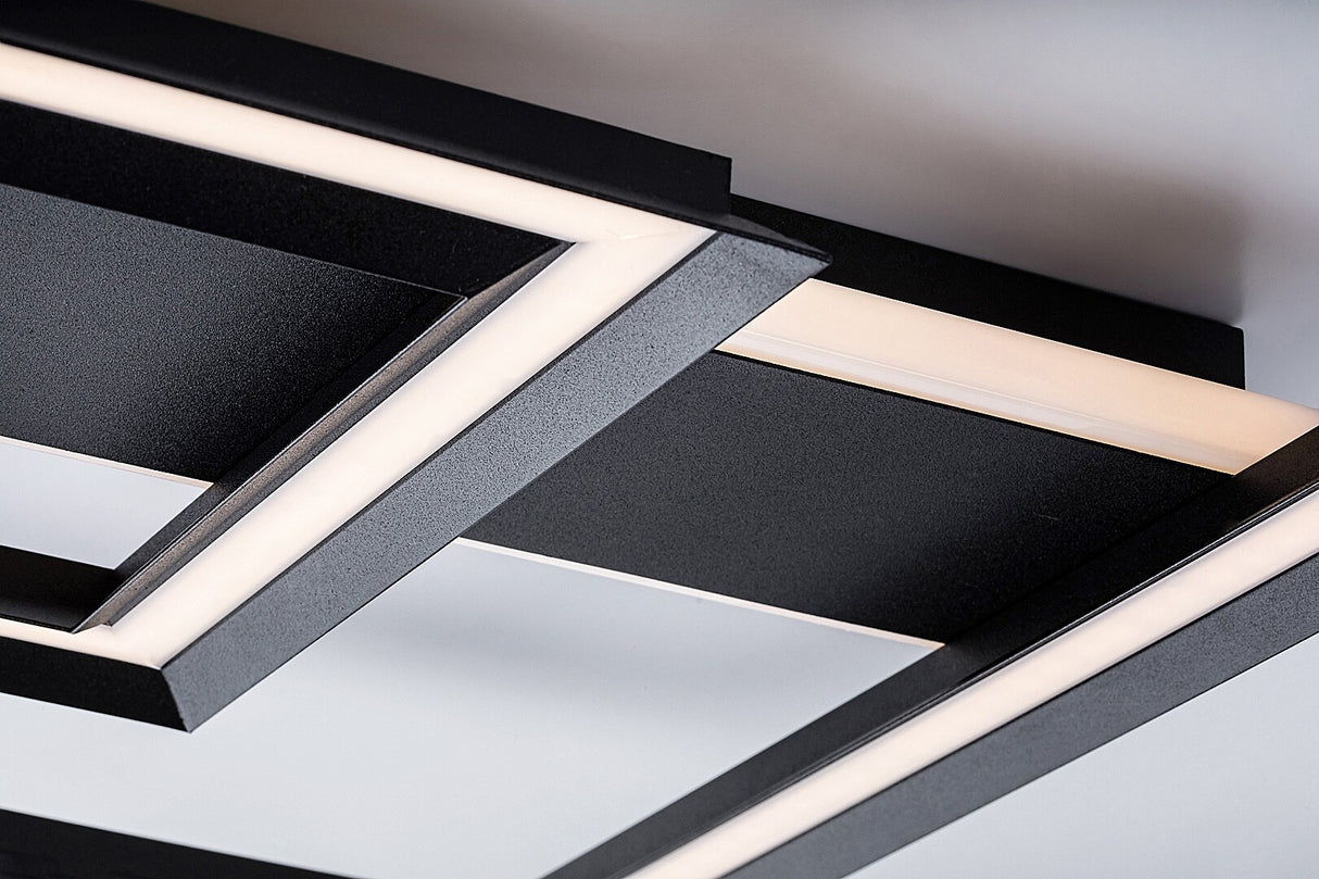 Plafoniera LED Sidona, negru, 48W, 2300lm,3000K, IP20, Rabalux, 71071