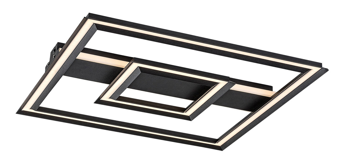 Plafoniera LED Sidona, negru, 48W, 2300lm,3000K, IP20, Rabalux, 71071