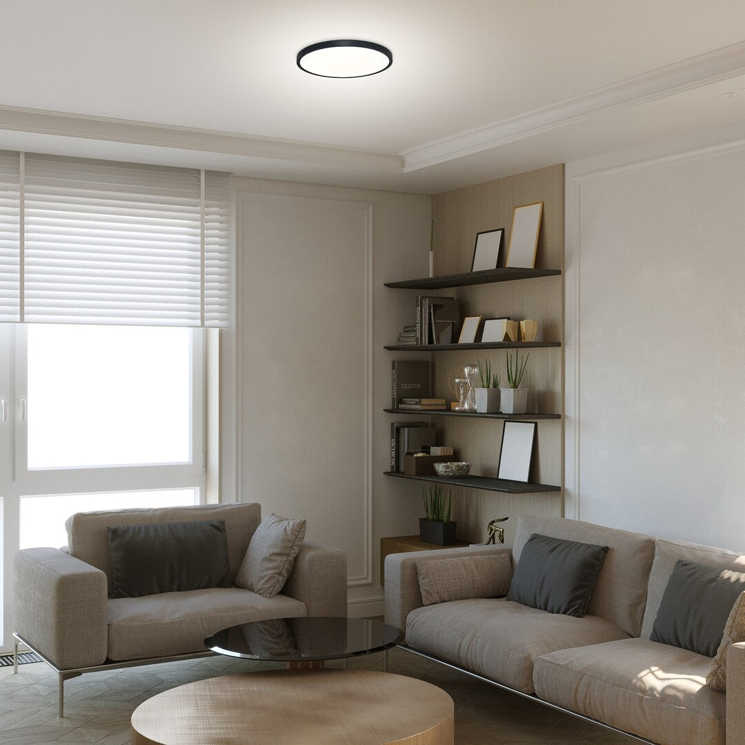 Plafoniera LED Paulos, negru, 24W, 1850lm, 4000K, IP20, Rabalux, 71072