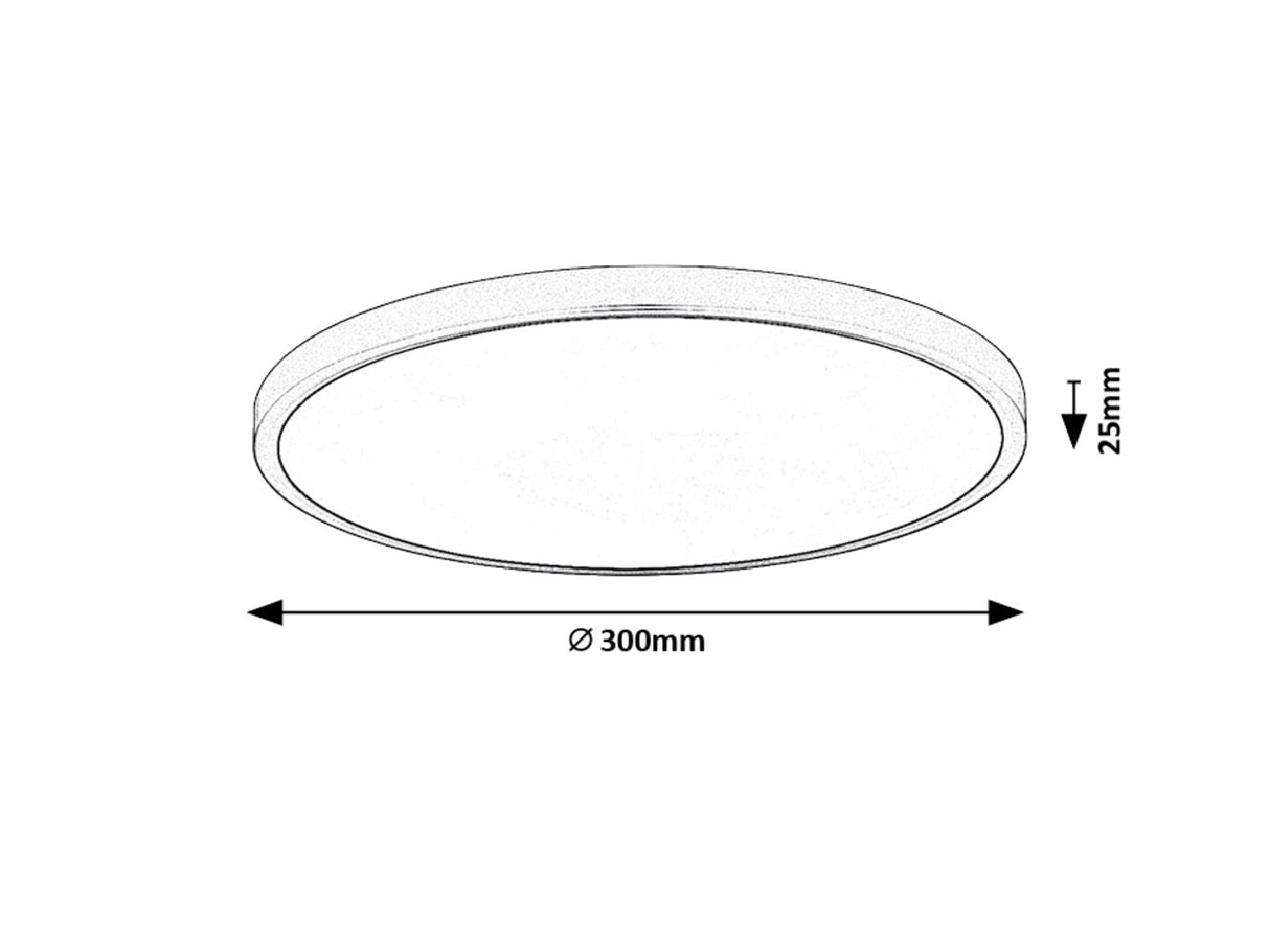 Plafoniera LED Paulos, alb, 24W, 2230lm, 4000K, IP20, Rabalux, 71073