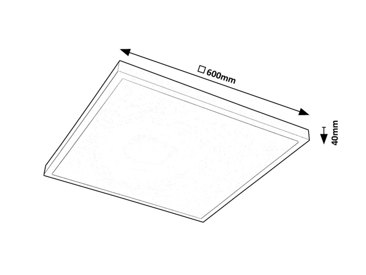Plafoniera LED Damek 2, alb, 40W, 2900lm, 4000K, D.60cm, IP20, Rabalux, 71078