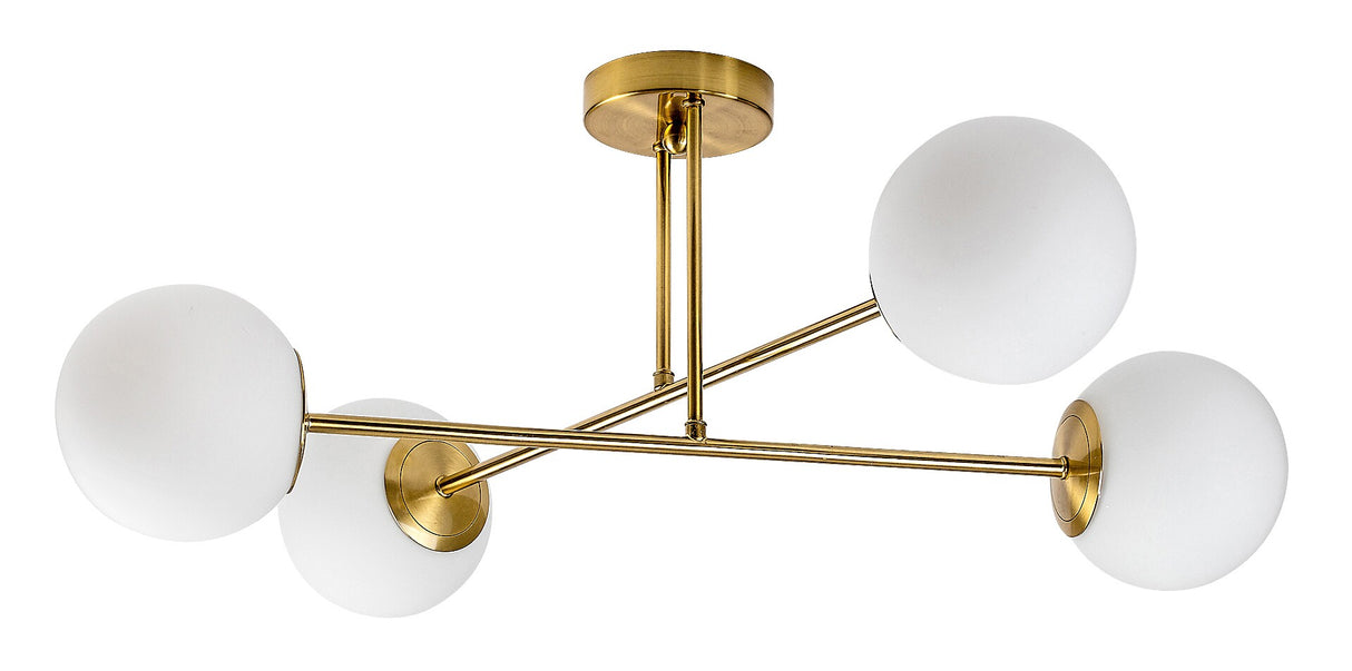 Plafoniera Kiara, auriu, 4xE27, L.77cm, IP20, Rabalux, 71082