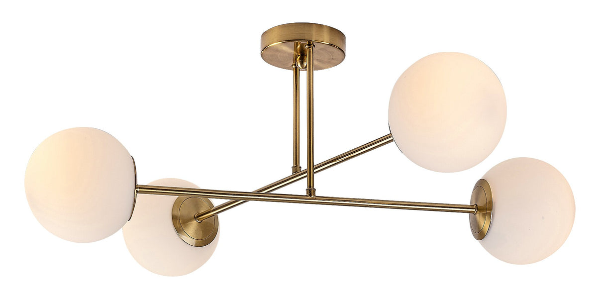 Plafoniera Kiara, auriu, 4xE27, L.77cm, IP20, Rabalux, 71082