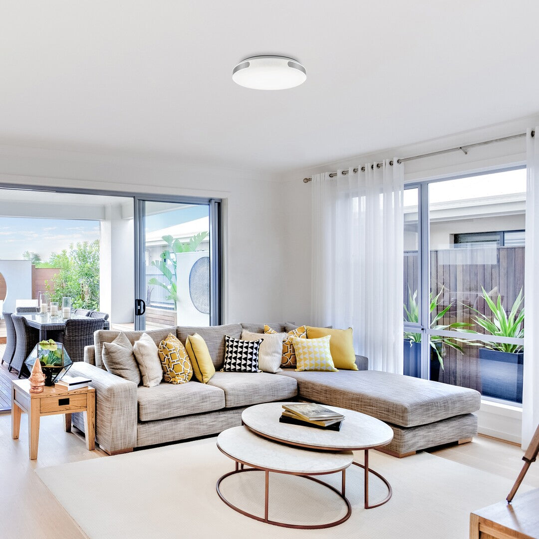 Plafoniera LED Danuta 2, alb/crom, 24W, 1700lm, 4000K, IP20, Rabalux, 71085