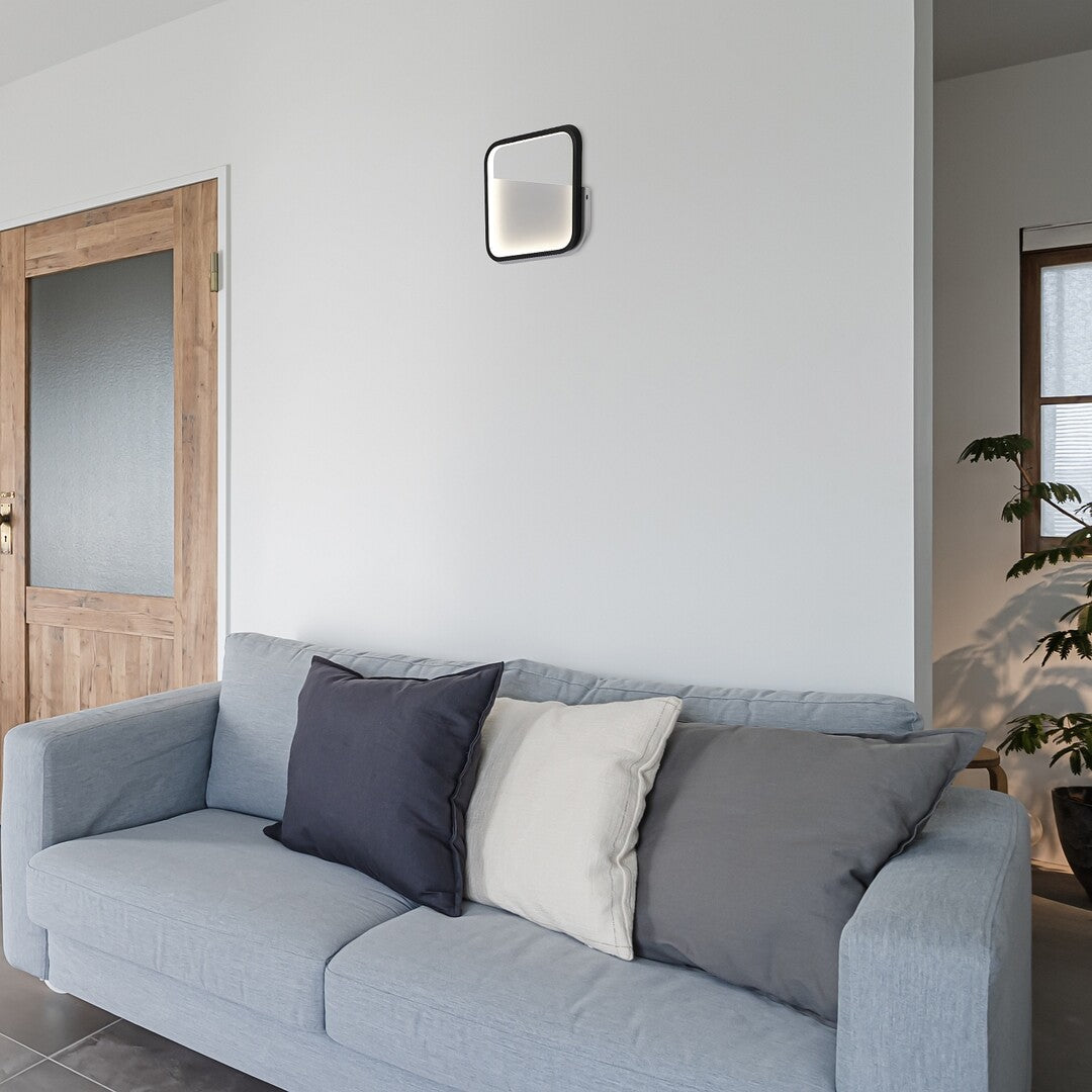 Aplica Razzi, negru, LED, 13W, 670 lumeni, 4000K, 26x26 cm, Rabalux 71086