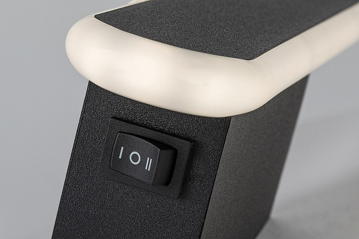 Aplica de perete Sindri, negru, LED 12W, 750lm, 3000, 4000K, IP20, Rabalux, 71087