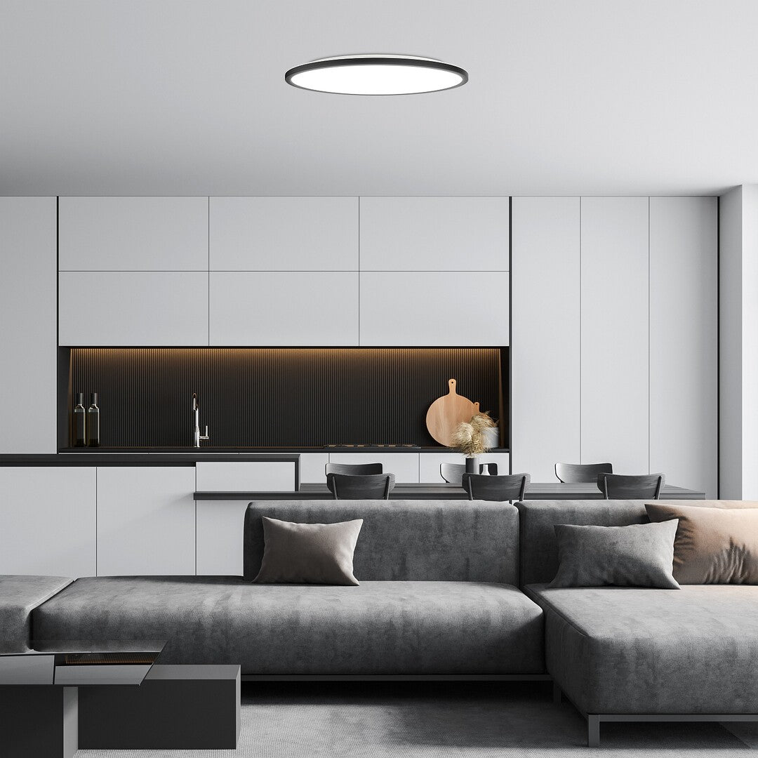 Plafoniera LED Gonzalo, negru, 36W, 2750lm, 3000K/4000K/6000K, IP20, Rabalux, 71098