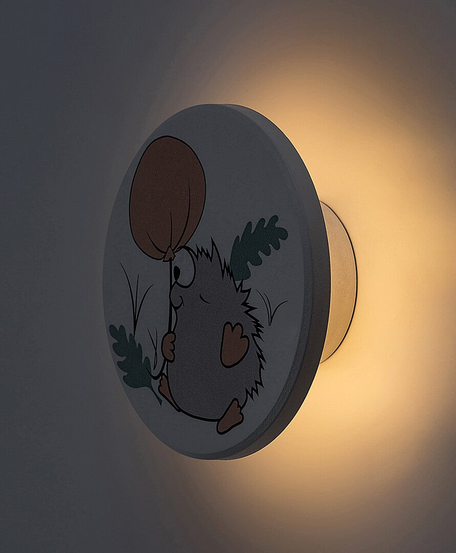 Aplica pentru copii Hedgy, alb, LED 9W, 800lm, 3000, 4000, 6500K, D.12,IP20, Rabalux, 71099