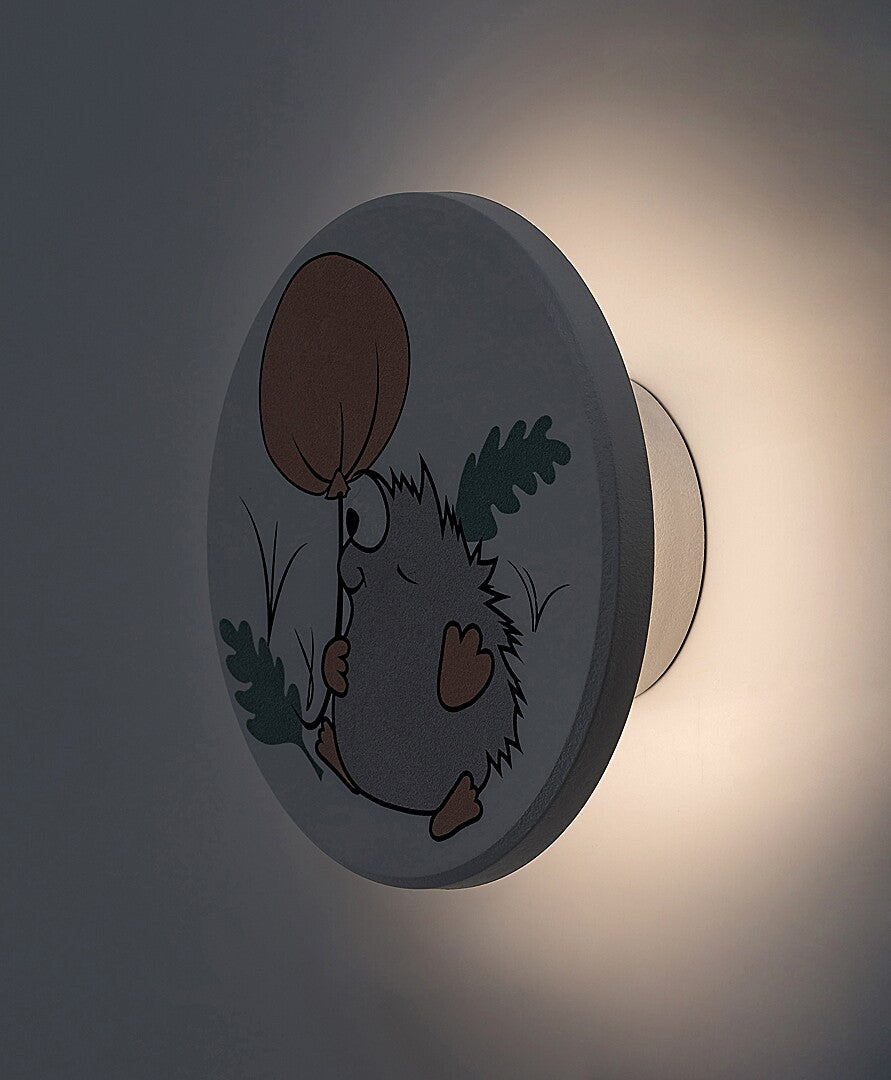 Aplica pentru copii Hedgy, alb, LED 9W, 800lm, 3000, 4000, 6500K, D.12,IP20, Rabalux, 71099