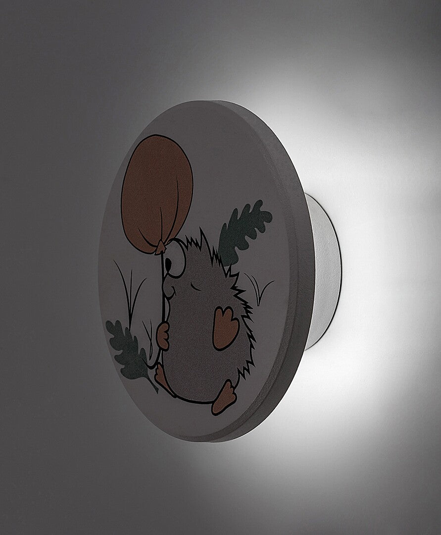 Aplica pentru copii Hedgy, alb, LED 9W, 800lm, 3000, 4000, 6500K, D.12,IP20, Rabalux, 71099