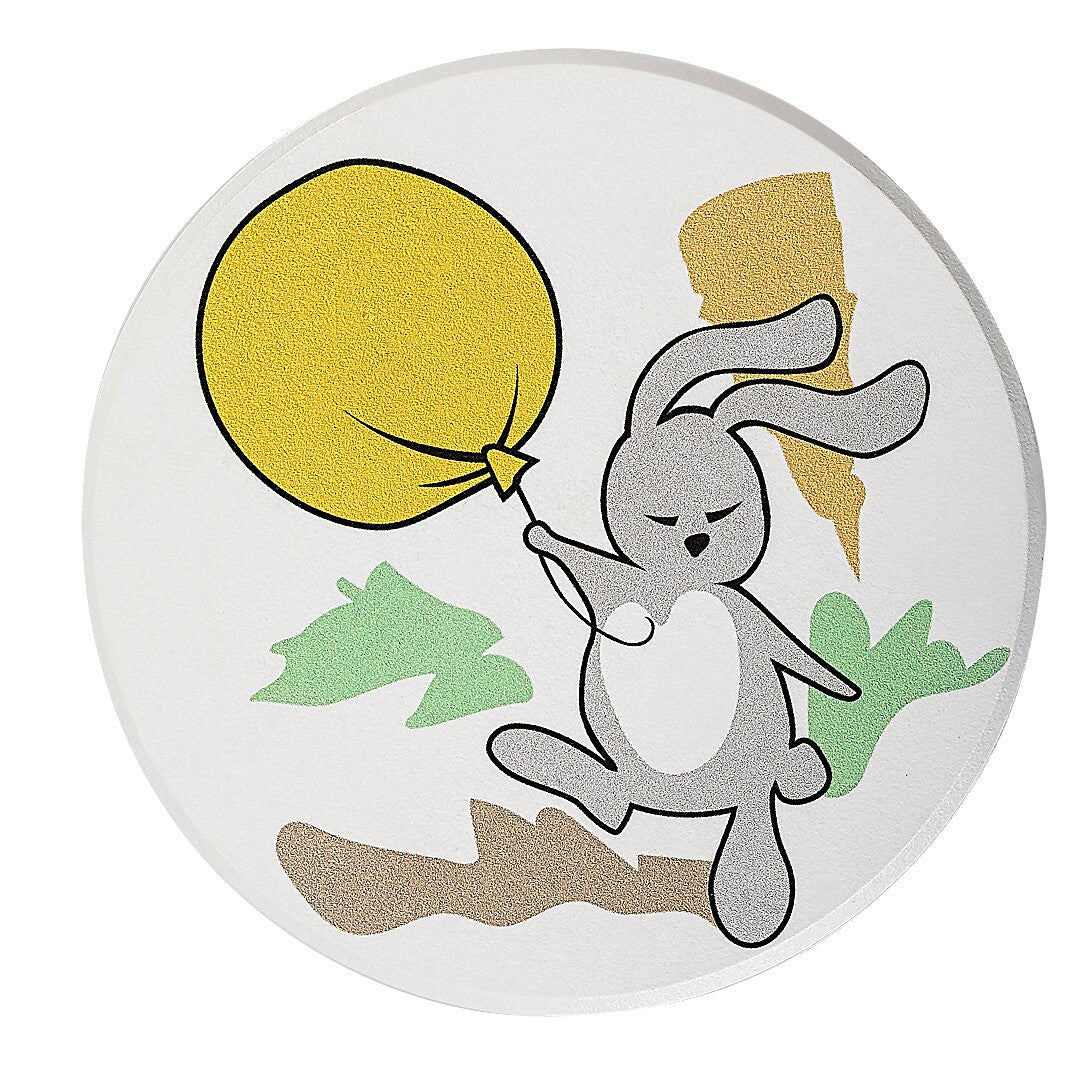 Aplica pentru copii Hopply, alb, LED 9W, 800lm, 3000, 4000, 6500K, D.12,IP20, Rabalux, 71100