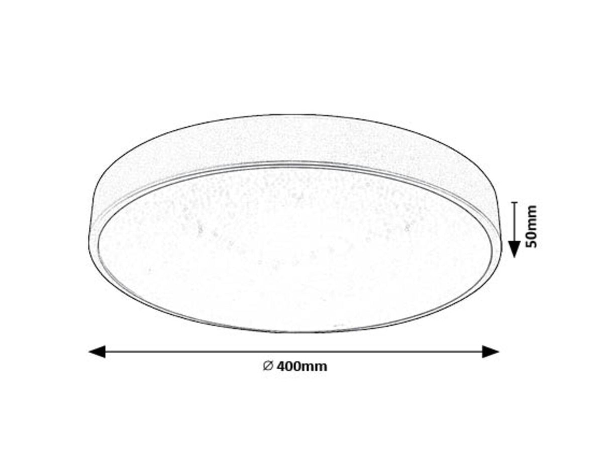 Plafoniera LED Octav2, argintiu, 24W, 1200lm, 4000K, IP20, Rabalux, 71135