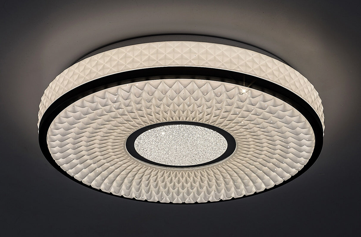 Plafoniera LED Sedona 2, alb/negru, 24W, 1680lm, 4000K, IP20, Rabalux, 71137