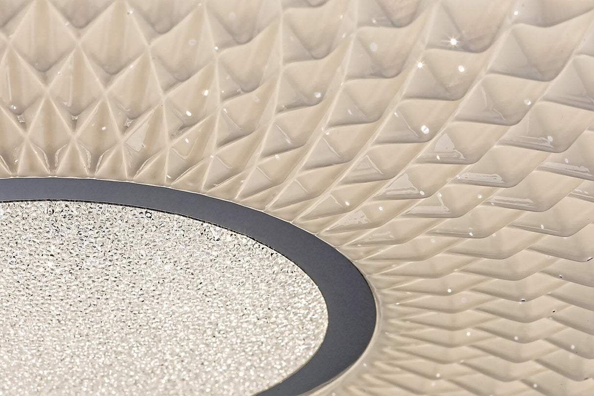 Plafoniera LED Sedona 2, alb/negru, 24W, 1680lm, 4000K, IP20, Rabalux, 71137