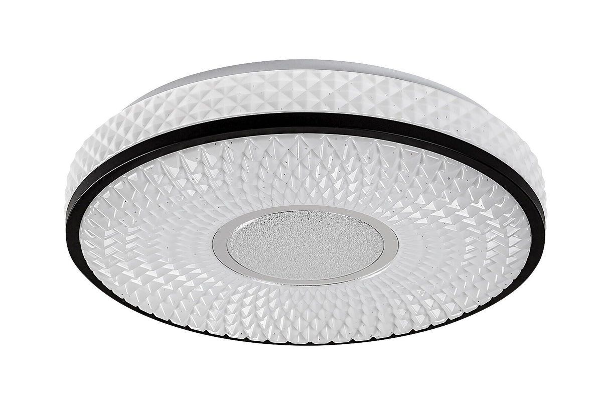Plafoniera LED Sedona 2, alb/negru, 24W, 1680lm, 4000K, IP20, Rabalux, 71137