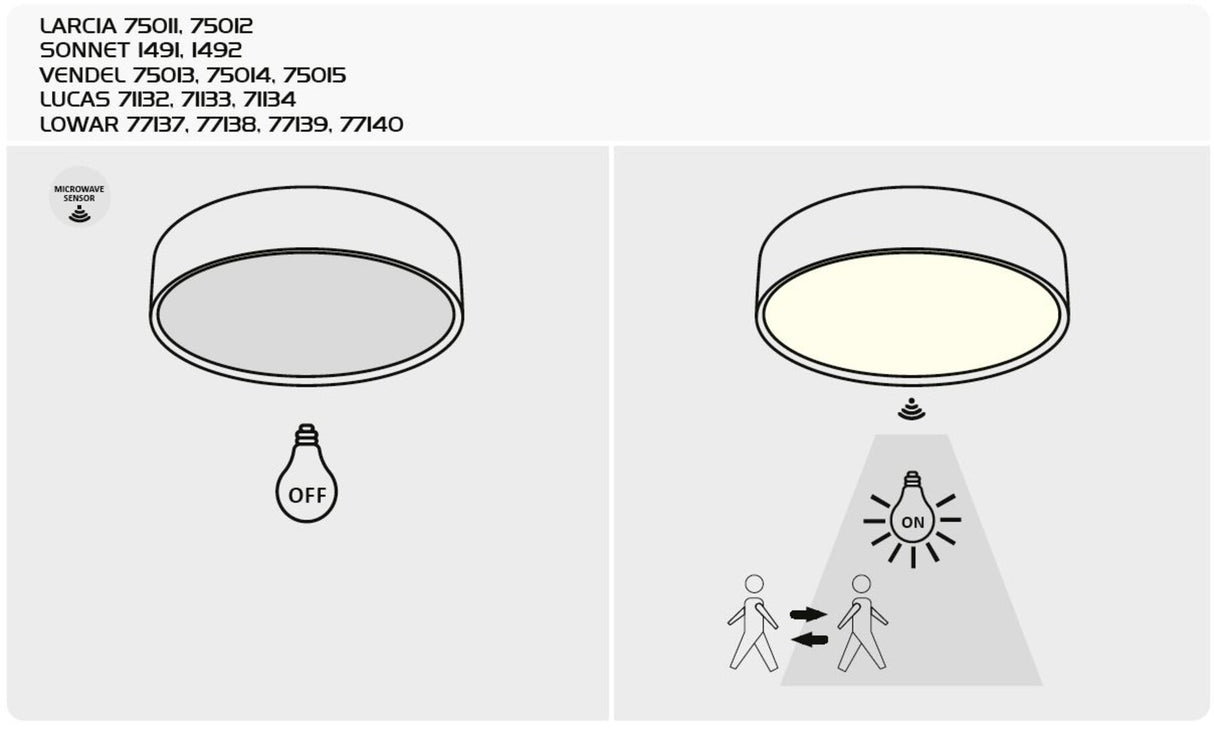 Plafoniera LED Sedona 2, alb/negru, 24W, 1680lm, 4000K, IP20, Rabalux, 71137