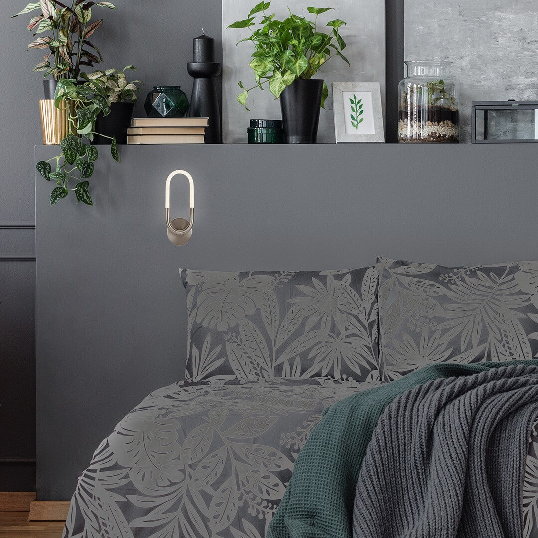 Aplica Irelia, crom satinat, LED, 9W, 650 lumeni, 4000K, H.35 cm, Rabalux 71138