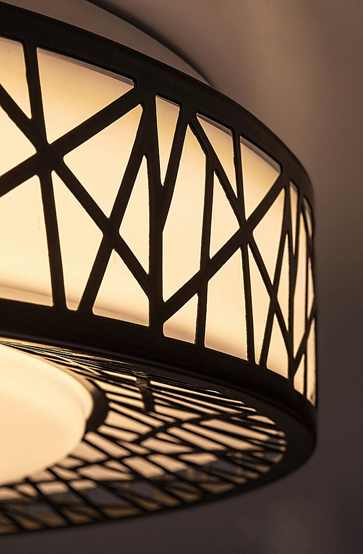 Plafoniera LED Nilin, negru, 48W, 3400lm, 3000K-4000K-6500K, telecomanda, D.49cm, IP20, Rabalux, 71140