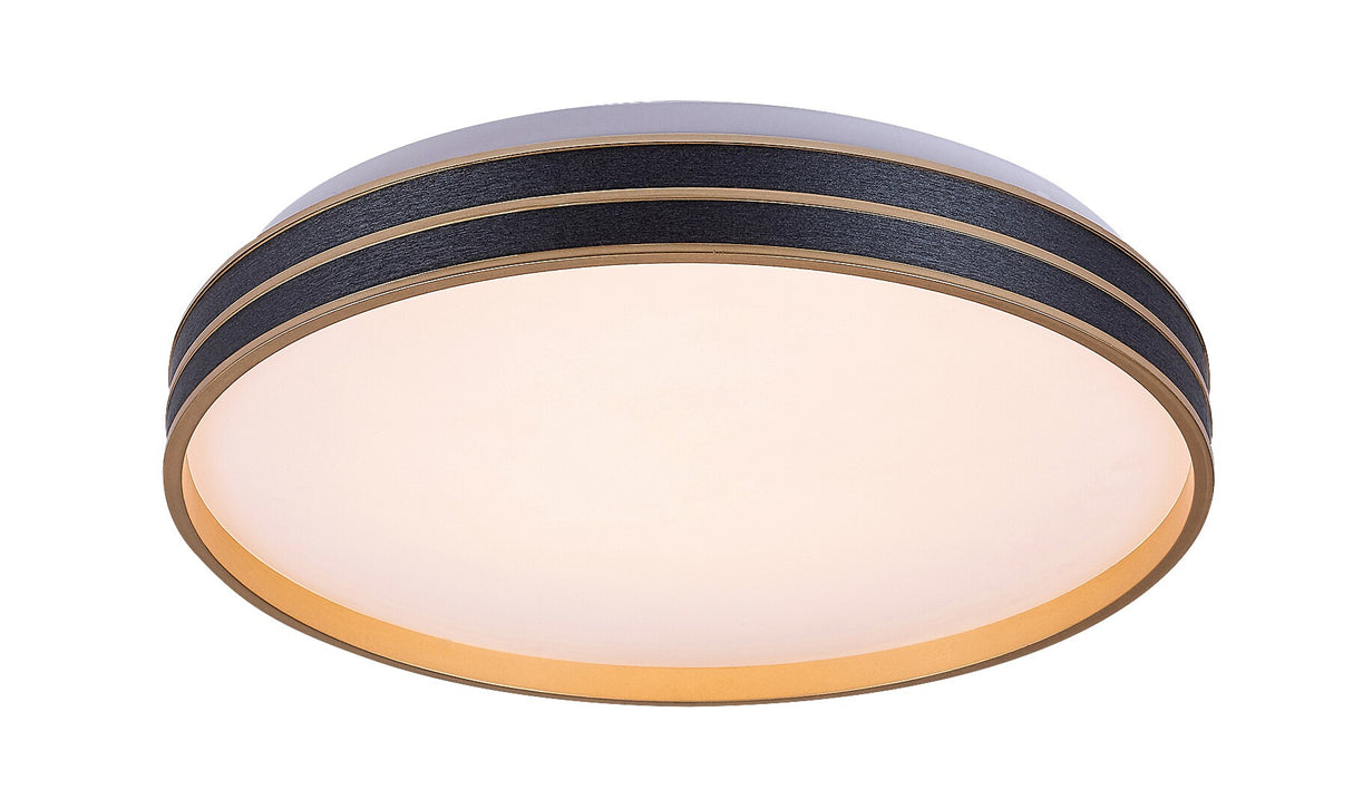 Plafoniera LED Gandor, negru/auriu, 24W, 1850lm, 3000K-6500K, telecomanda, D.39 cm, IP20, Rabalux, 71141