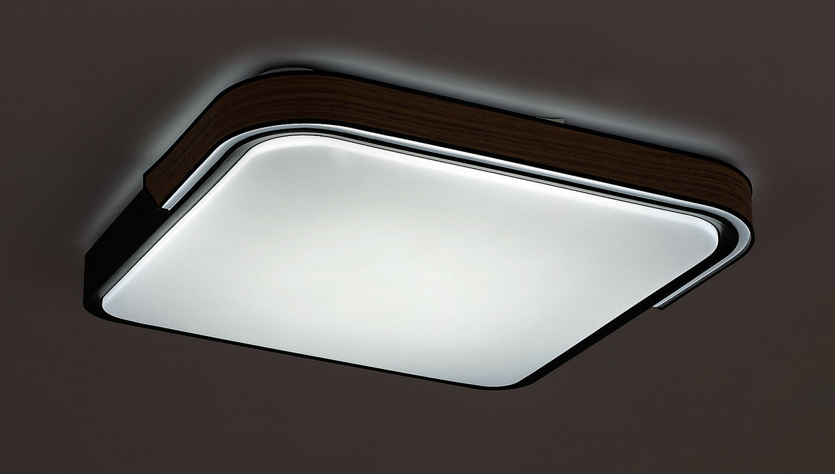 Plafoniera LED Arild, negru, 48W, 1850lm, 3000K/4000K/6000K, telecomanda, RGB, WIFI, BLUETOOTH, IP20, Rabalux, 71146