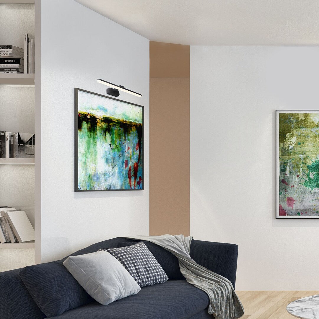 Aplica Nabil, negru mat, LED, 15W, 830 lumeni, alb neutru 4000K, L.61 cm, Rabalux 71147