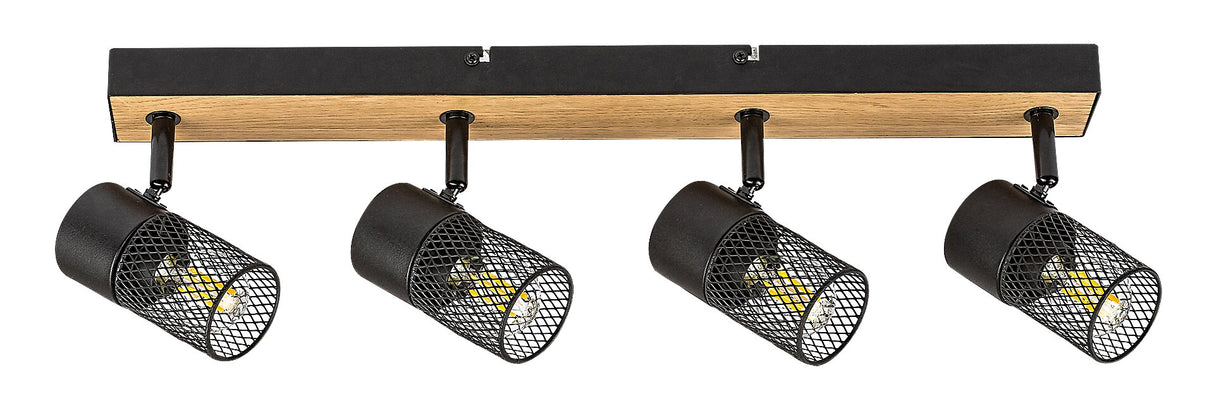 Plafoniera Metta, negru mat, 4xE14, IP20, Rabalux ,71154