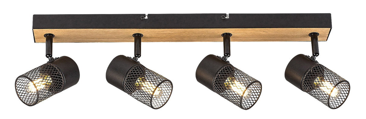 Plafoniera Metta, negru mat, 4xE14, IP20, Rabalux ,71154