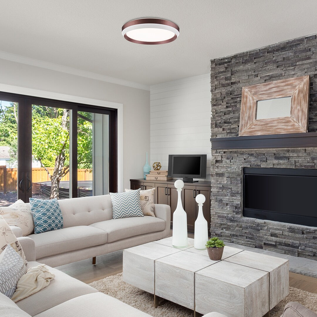 Plafoniera LED Fontana, maro, 24W, 1100lm, 3000K, D.39cm, IP20, Rabalux, 71159