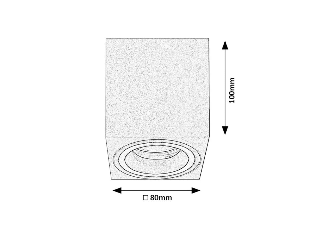 Plafoniera Kobald, gri, 1xGU10, IP20, Rabalux, 71164