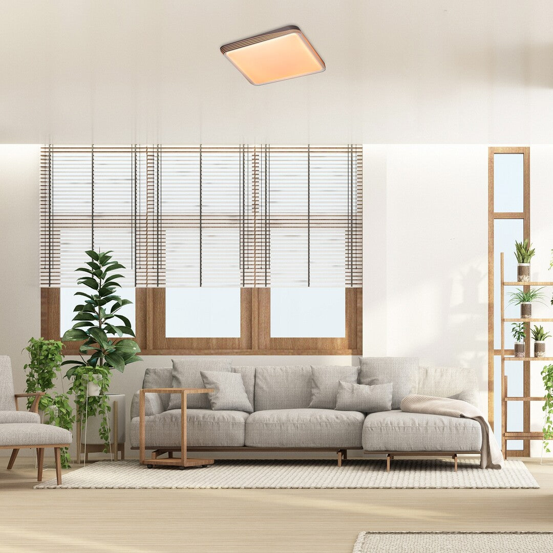 Plafoniera LED Druzor, maro, 40W, 2100lm, 3000K, IP20, Rabalux, 71166