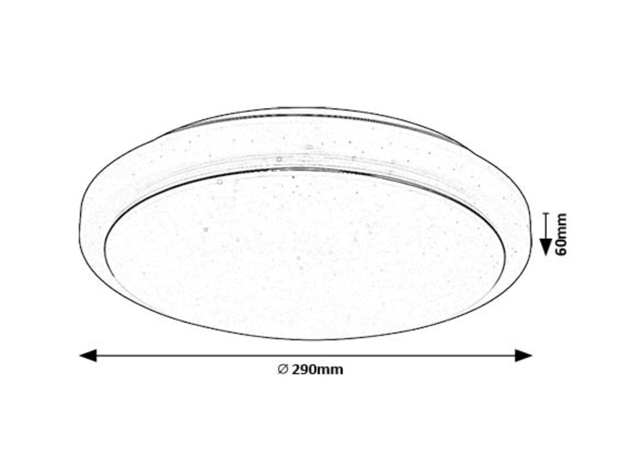 Plafoniera LED Trevor 2, alb, 12W, 960lm, 3000K, IP20, Rabalux, 71181
