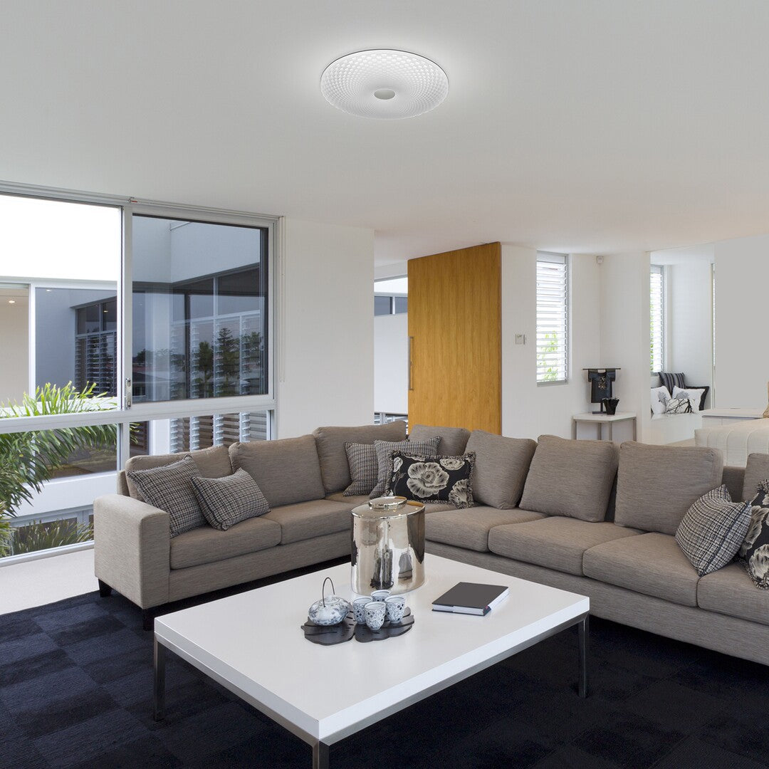 Plafoniera LED Galeti 2, alb/gri, 24W, 1900lm, 4000K, IP20, Rabalux, 71184