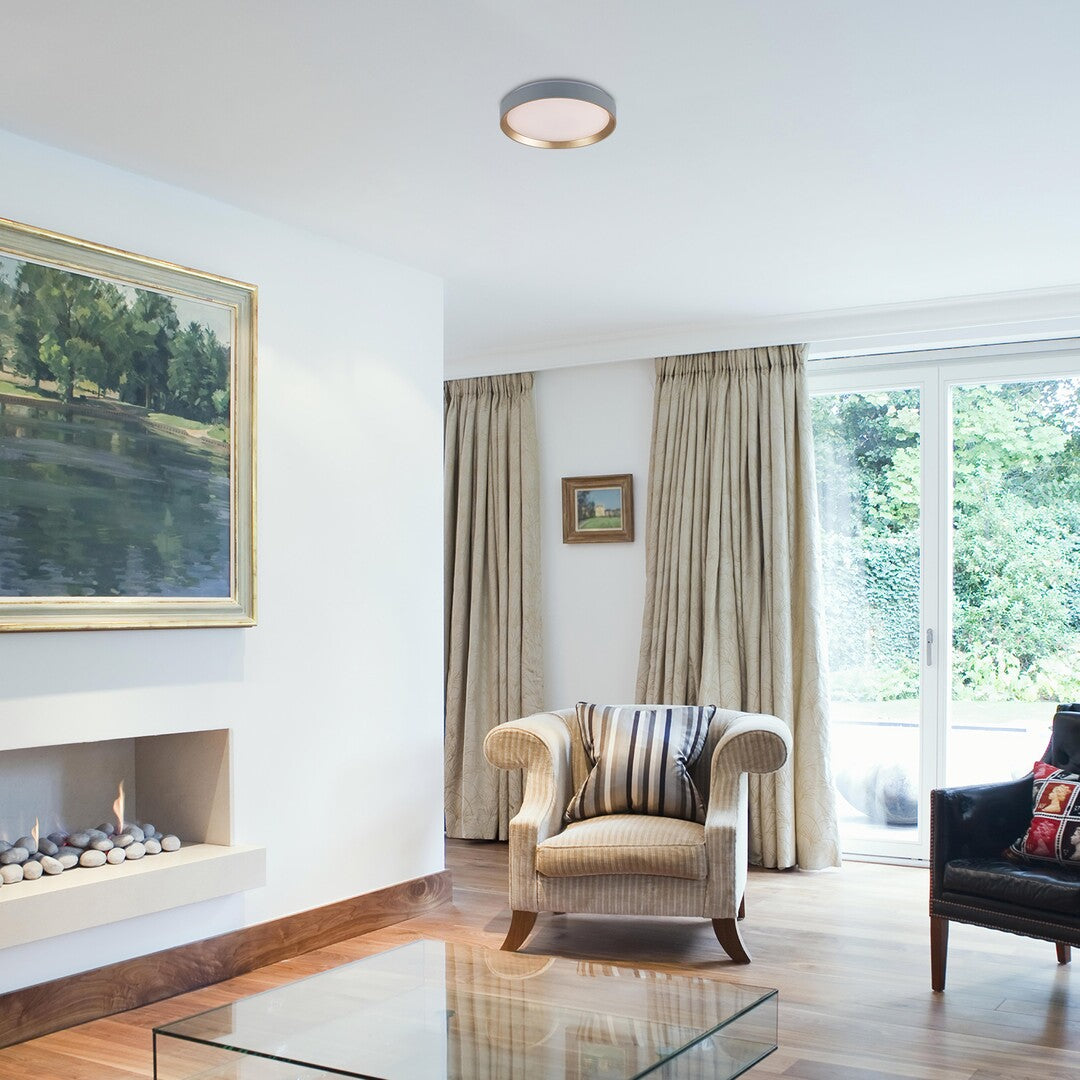 Plafoniera LED Liatris 2, gri, 24W, 1200lm, 3000K, IP20, Rabalux, 71185