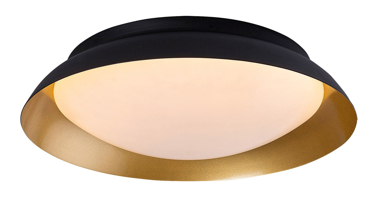 Plafoniera LED Hafsa, negru/auriu, 20W, 1080lm, 3000K, D.30cm, IP20, Rabalux, 71188