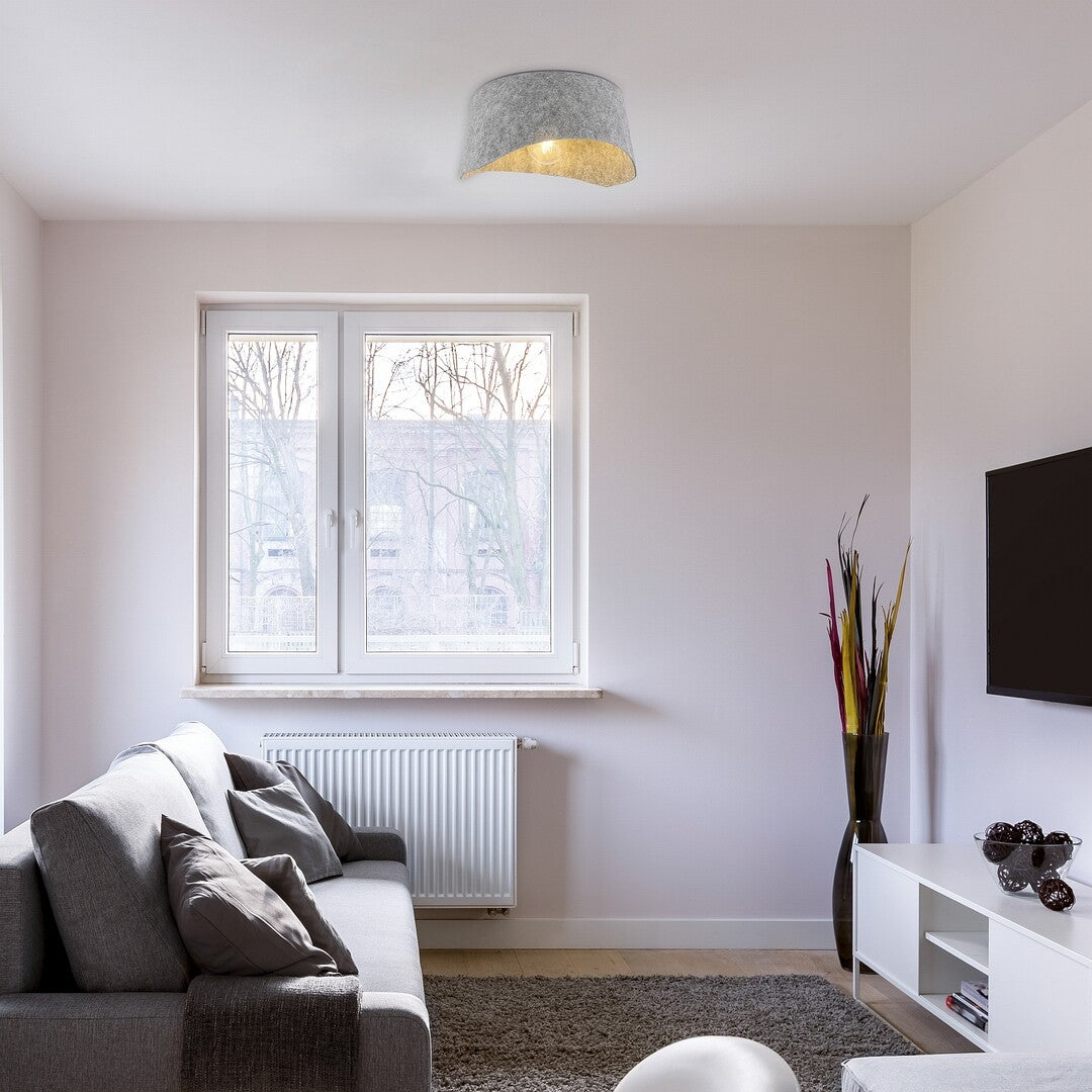 Plafoniera Farelia, negru/gri, 1xE27, IP20, Rabalux, 71189