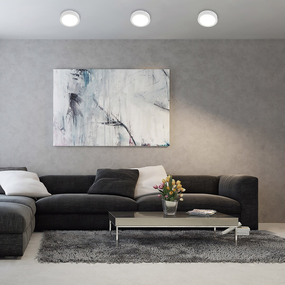 Plafoniera LED Shaun 2, alb, 15W, 1450lm, 3000K, D.16.5cm, IP20, Rabalux, 71205