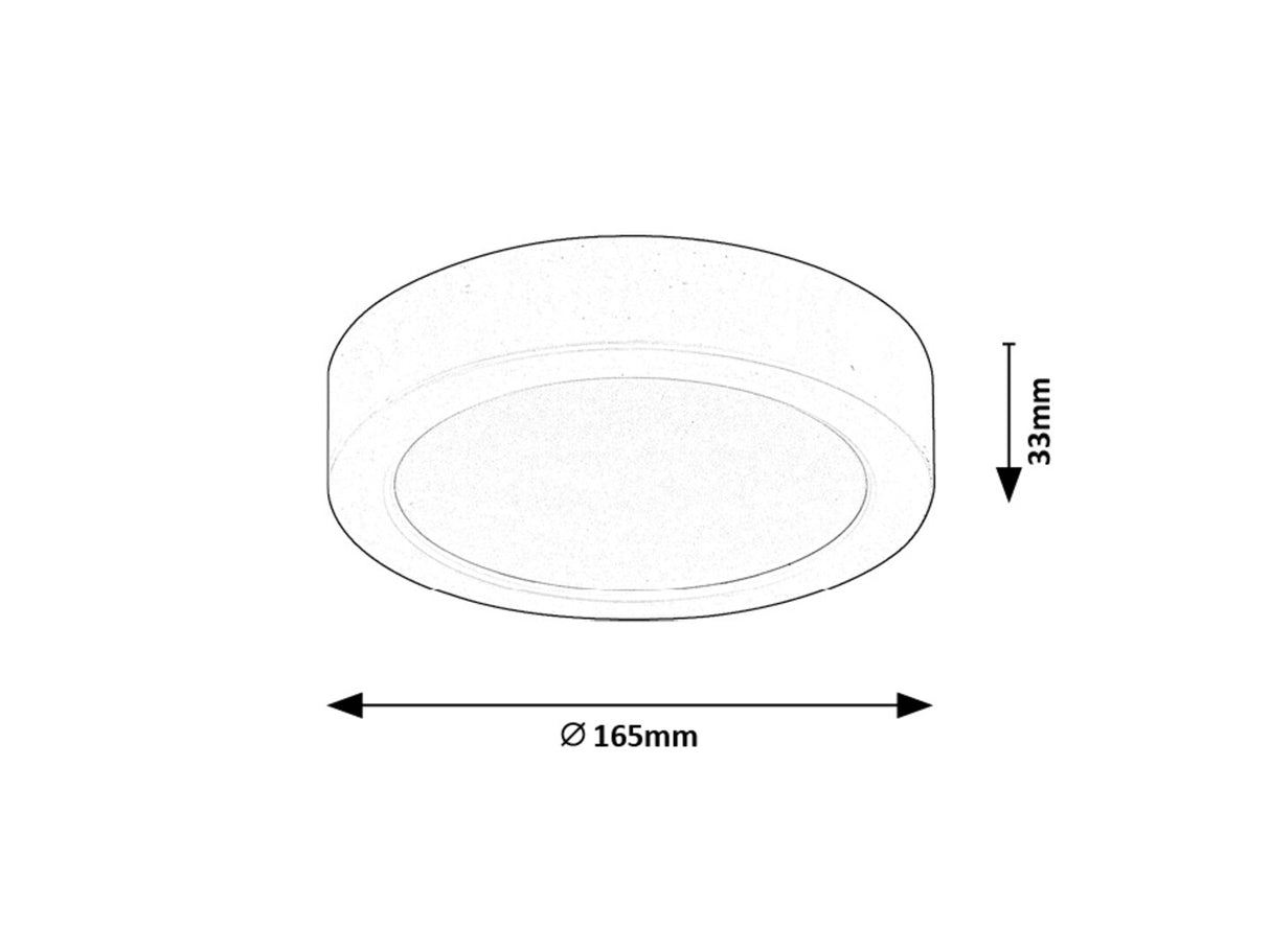 Plafoniera LED Shaun2, negru, 15W, 1450lm, 3000K, IP20, Rabalux, 71211