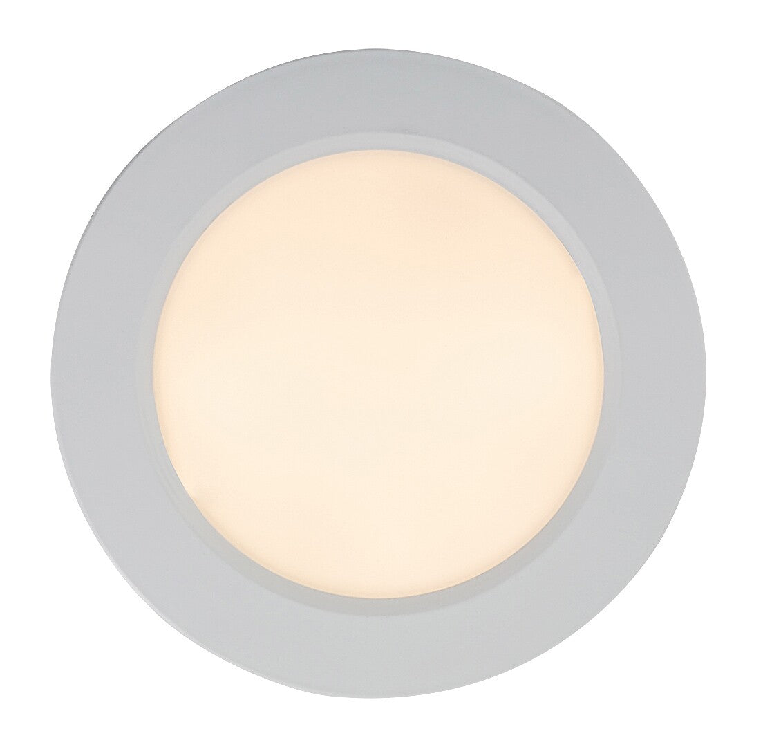 Spot LED incastrat Shaun2, alb, 6W, 470lm, 3000K, D.12cm, IP20, Rabalux, 71217