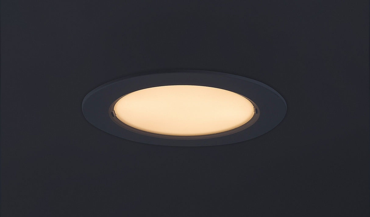 Spot LED incastrat Shaun2, alb, 6W, 470lm, 3000K, D.12cm, IP20, Rabalux, 71217