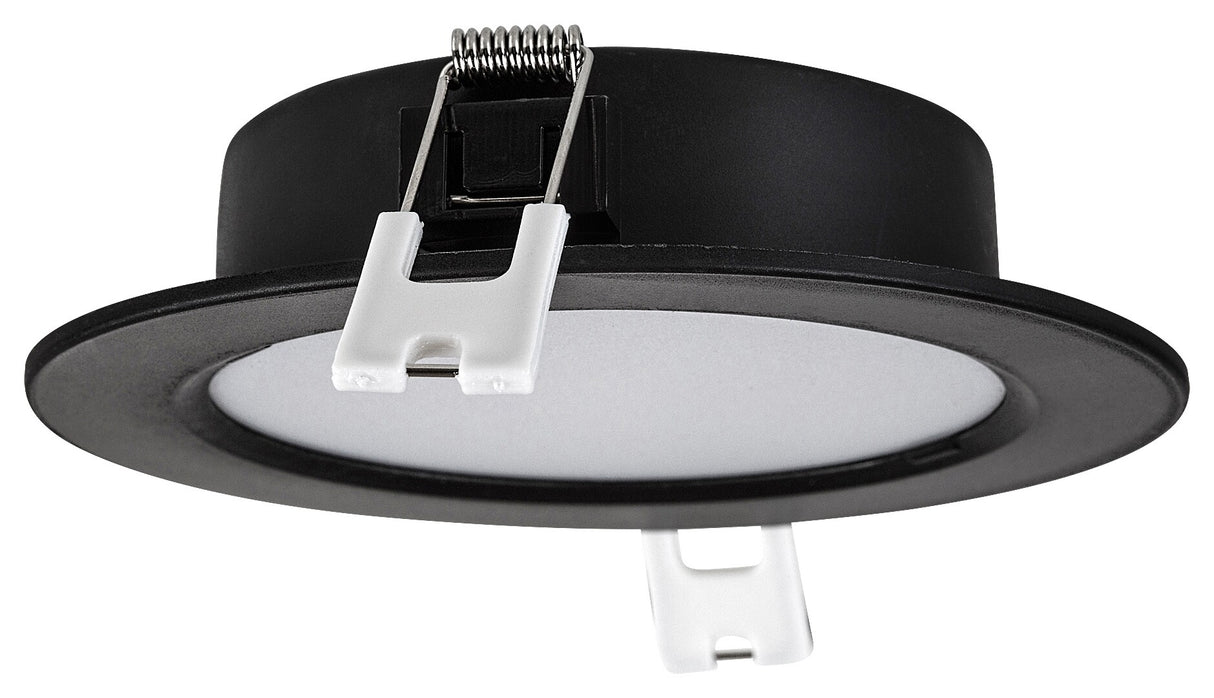 Spot LED incastrat Shaun2, negru, 6W, 450lm, 3000K, D.12cm, IP20, Rabalux, 71225