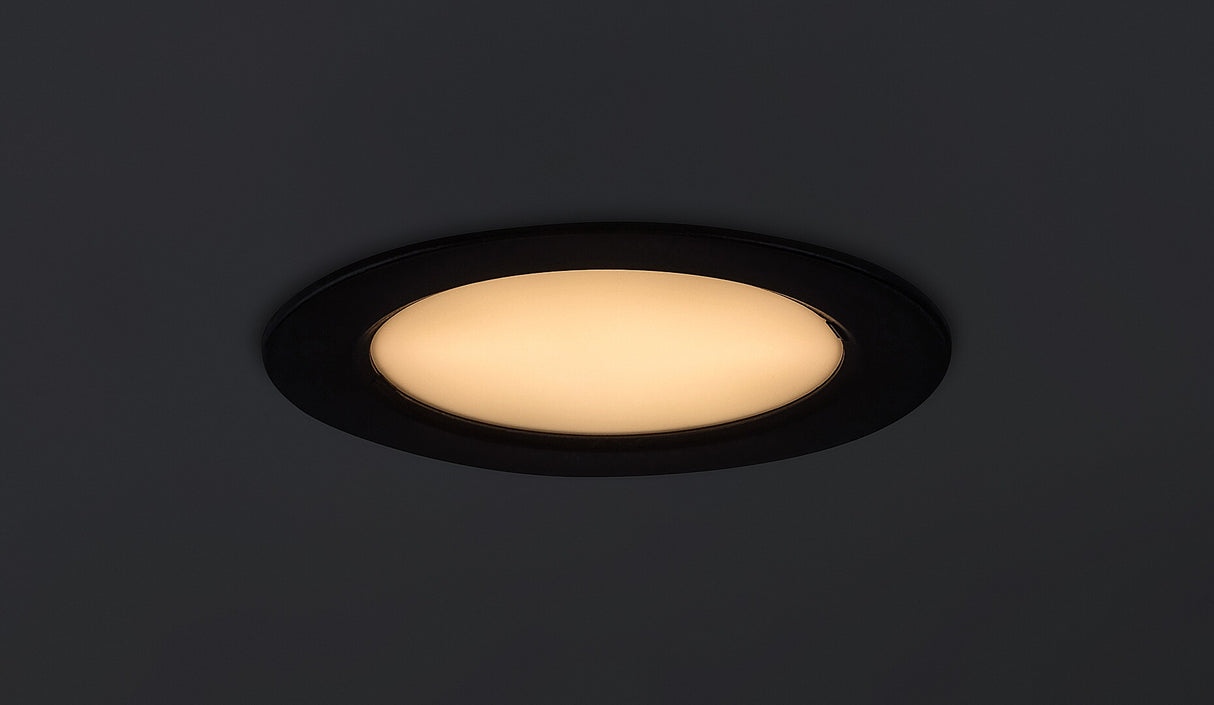 Spot LED incastrat Shaun2, negru, 6W, 450lm, 3000K, D.12cm, IP20, Rabalux, 71225