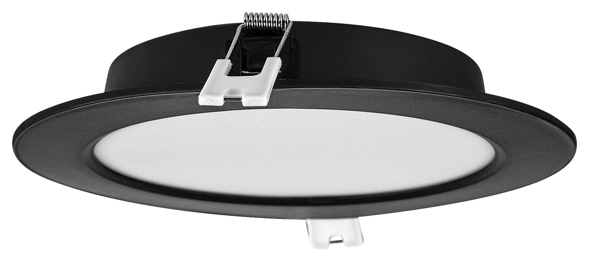 Spot LED incastrat Shaun2, negru, 12W, 800lm, 3000K, D.17cm, IP20, Rabalux, 71226