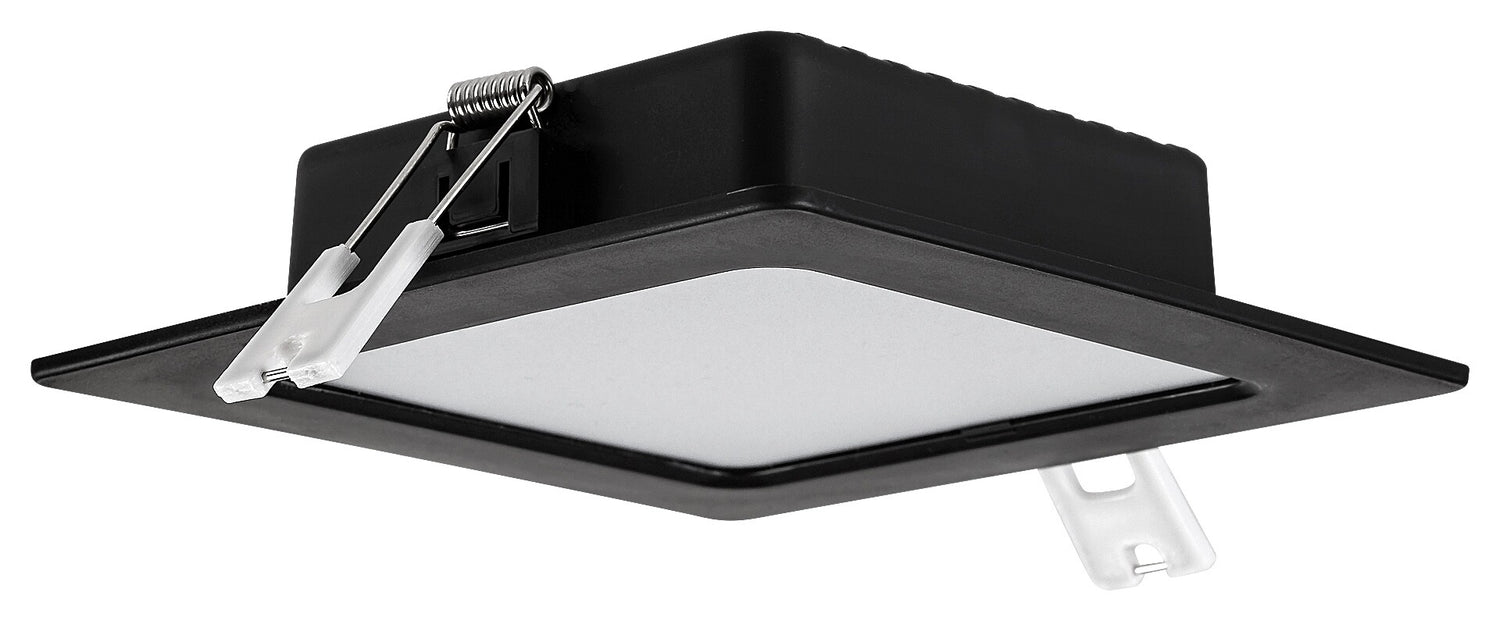 Spot LED incastrat Shaun2, negru, 6W, 450lm, 3000K, D.12cm, IP20, Rabalux, 71229
