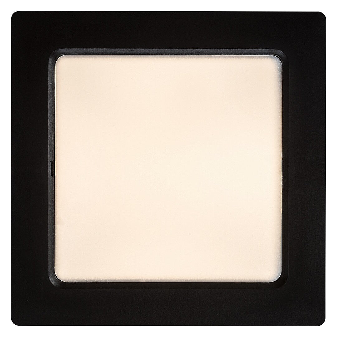 Spot LED incastrat Shaun2, negru, 12W, 800lm, 3000K, D.17cm, IP20, Rabalux, 71230