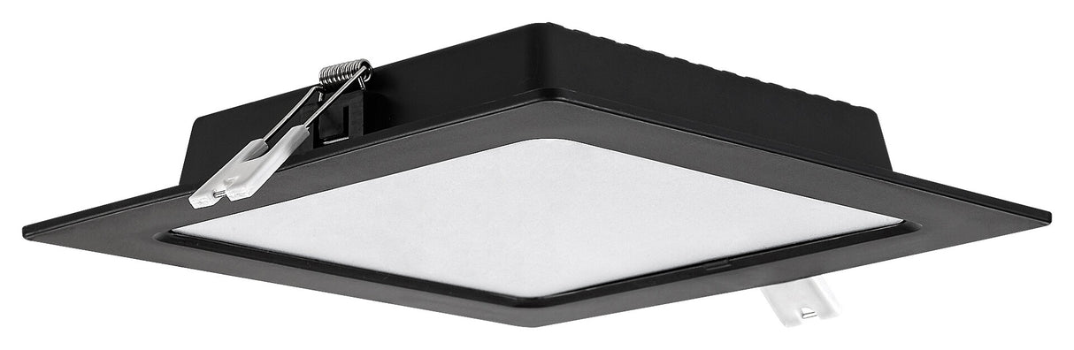 Spot LED incastrat Shaun2, negru, 12W, 800lm, 3000K, D.17cm, IP20, Rabalux, 71230
