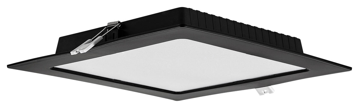 Spot LED incastrat Shaun2, negru, 18W, 1200lm, 3000K, D.22cm, IP20, Rabalux, 71231